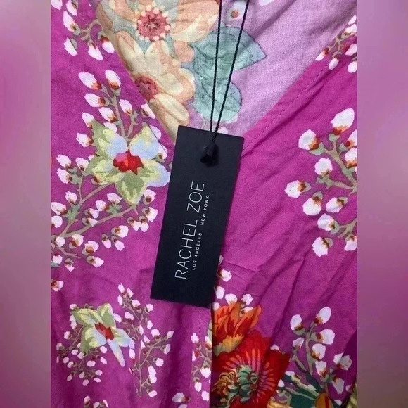 Rachel‎ Zoe floral top purple size 3x - Picture 3 of 6
